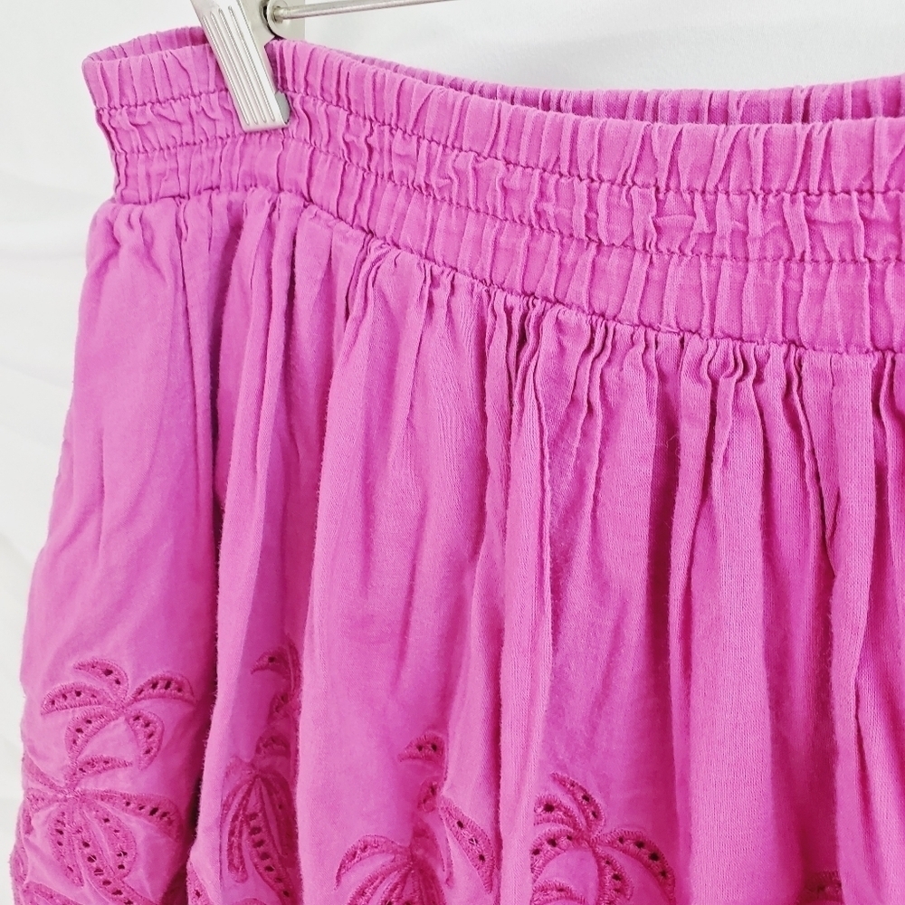 JUICY COUTURE Girls Purple Eyelet FLOWY LOGO LINED SKIRT size 14 (A-6) - Picture 8 of 13